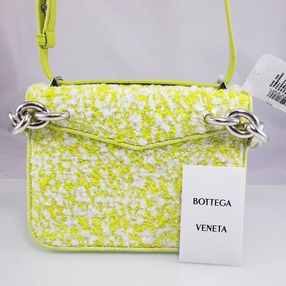 NWT$3,600 Bottega Veneta Small Boucle Mount Envelope Chain Shoulder Seagrass Bag - Picture 14 of 16